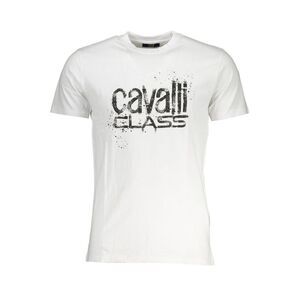 Cavalli Class White Cotton Men Men's T-Shirt
